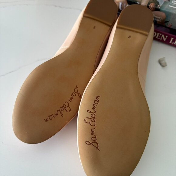 Sam Edelman Finnegan Scalloped Ballet Flats Nude Beige Size 8 NEW - Picture 3 of 3